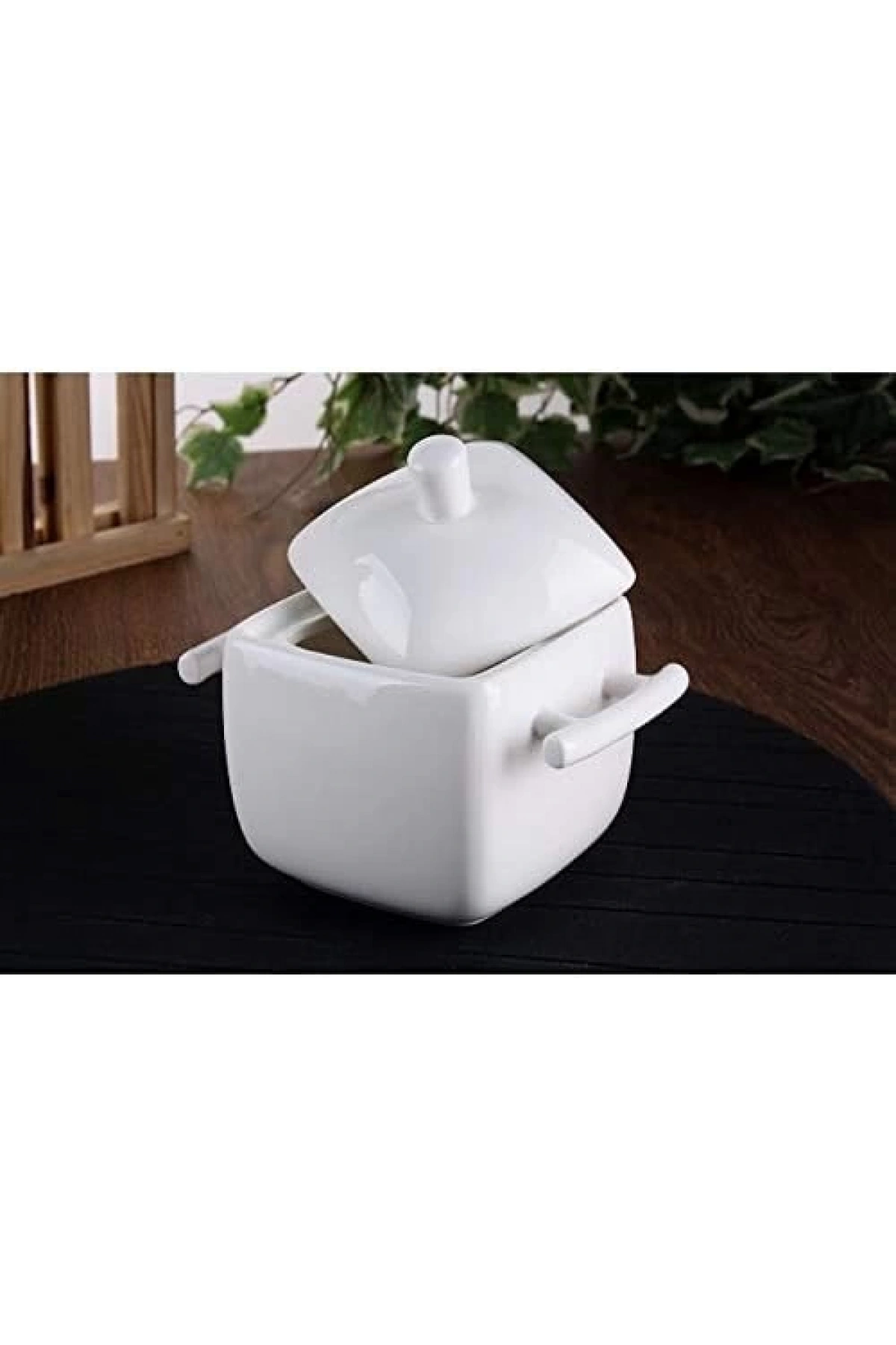 Porselen Şekerlik Kulplu 14,5-9,5-12,5 Cm