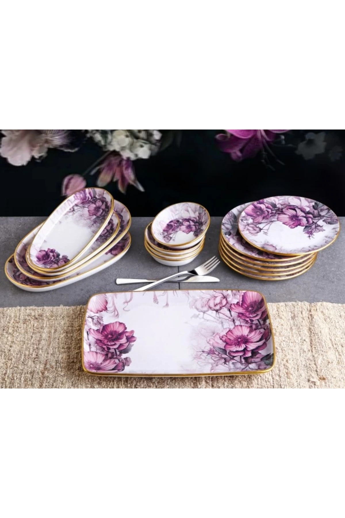 Purple 15 Parça Kahvaltı Seti G4367