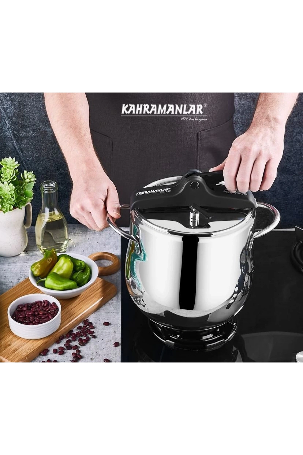 Kahramanlar 9 Litre Platin Klasik Düdüklü Tencere 2133-S