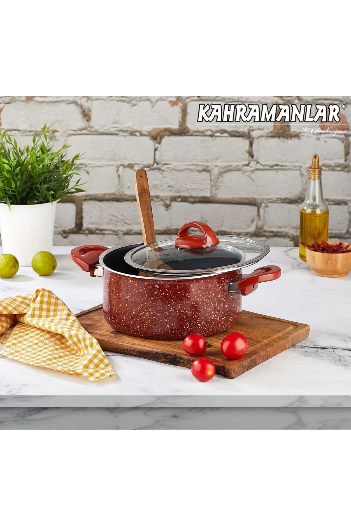 Kahramanlar Kiremit Derin Tencere 24cm