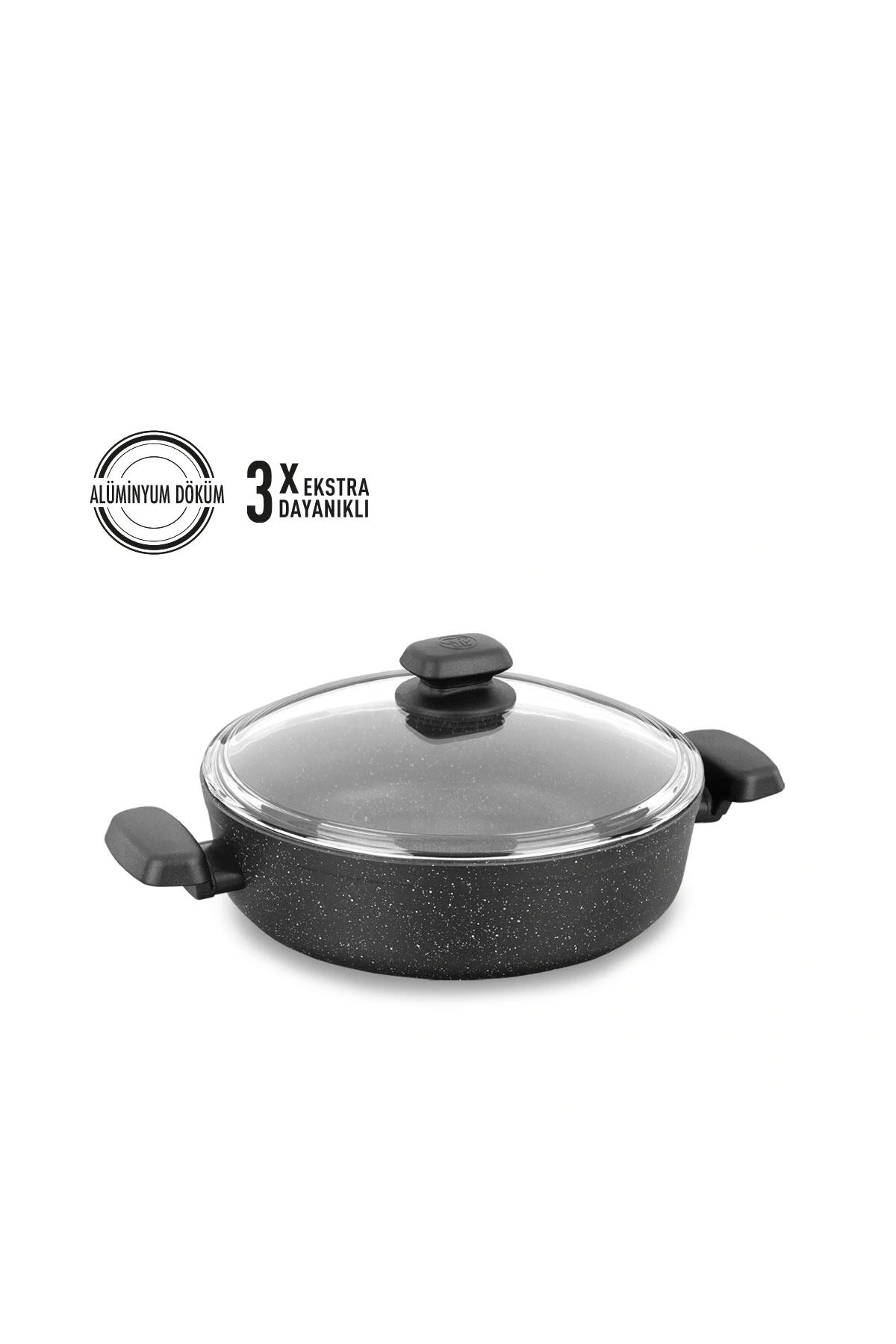 Korkmaz Ornella 24x6.5 cm Kısa Tencere A1843