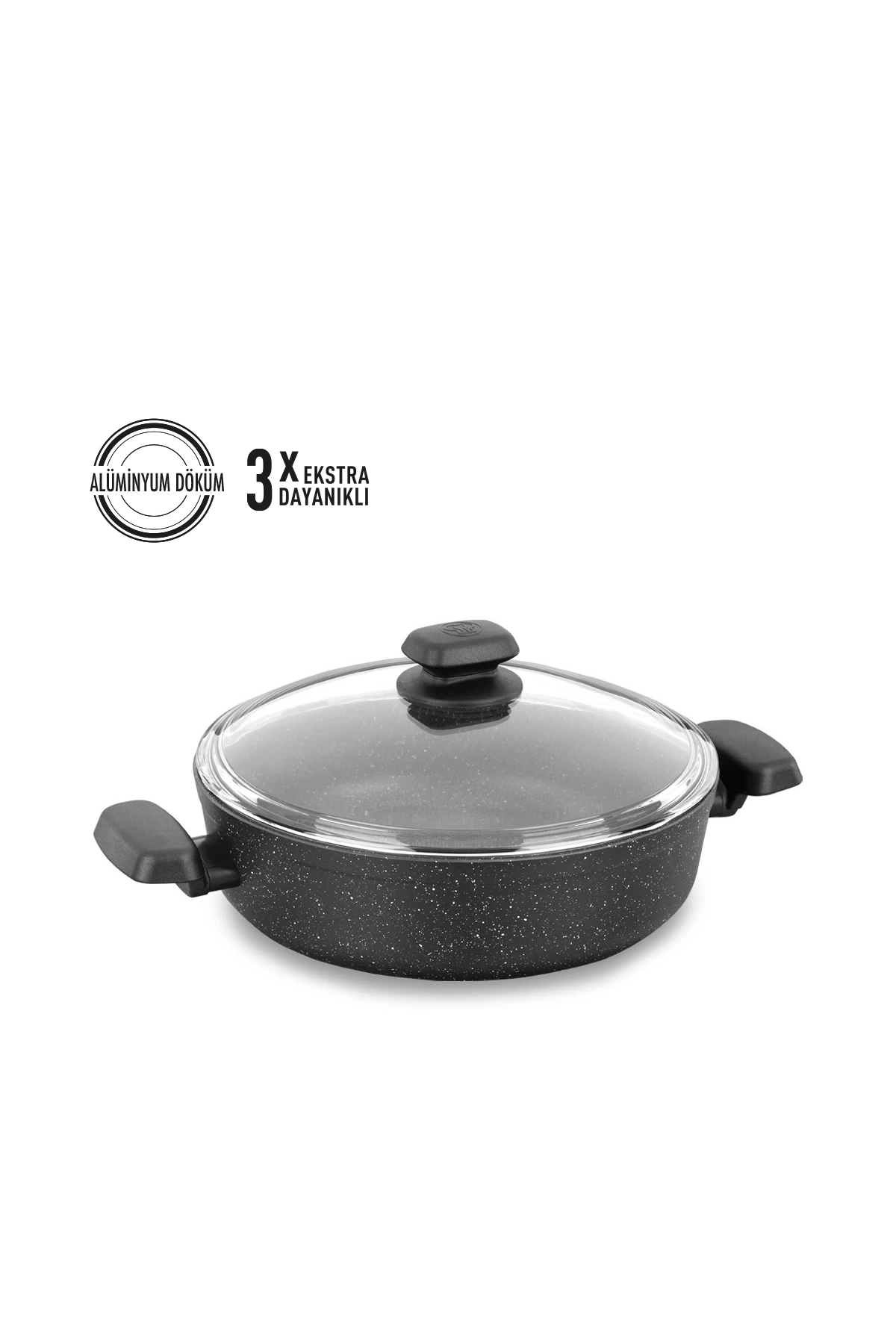 Korkmaz Ornella 26x7 cm Kısa Tencere A1344