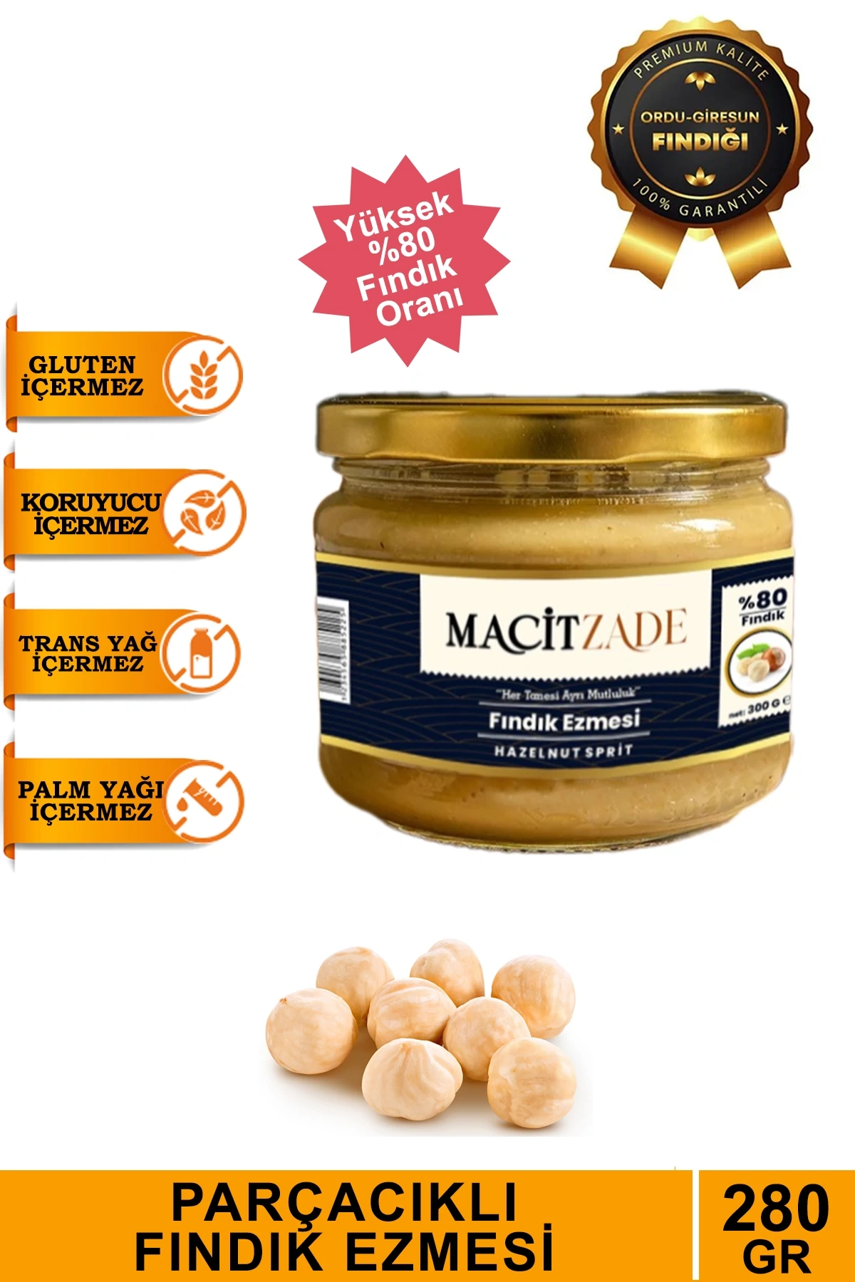 Macitzade Fındık Ezmesi 280 gr