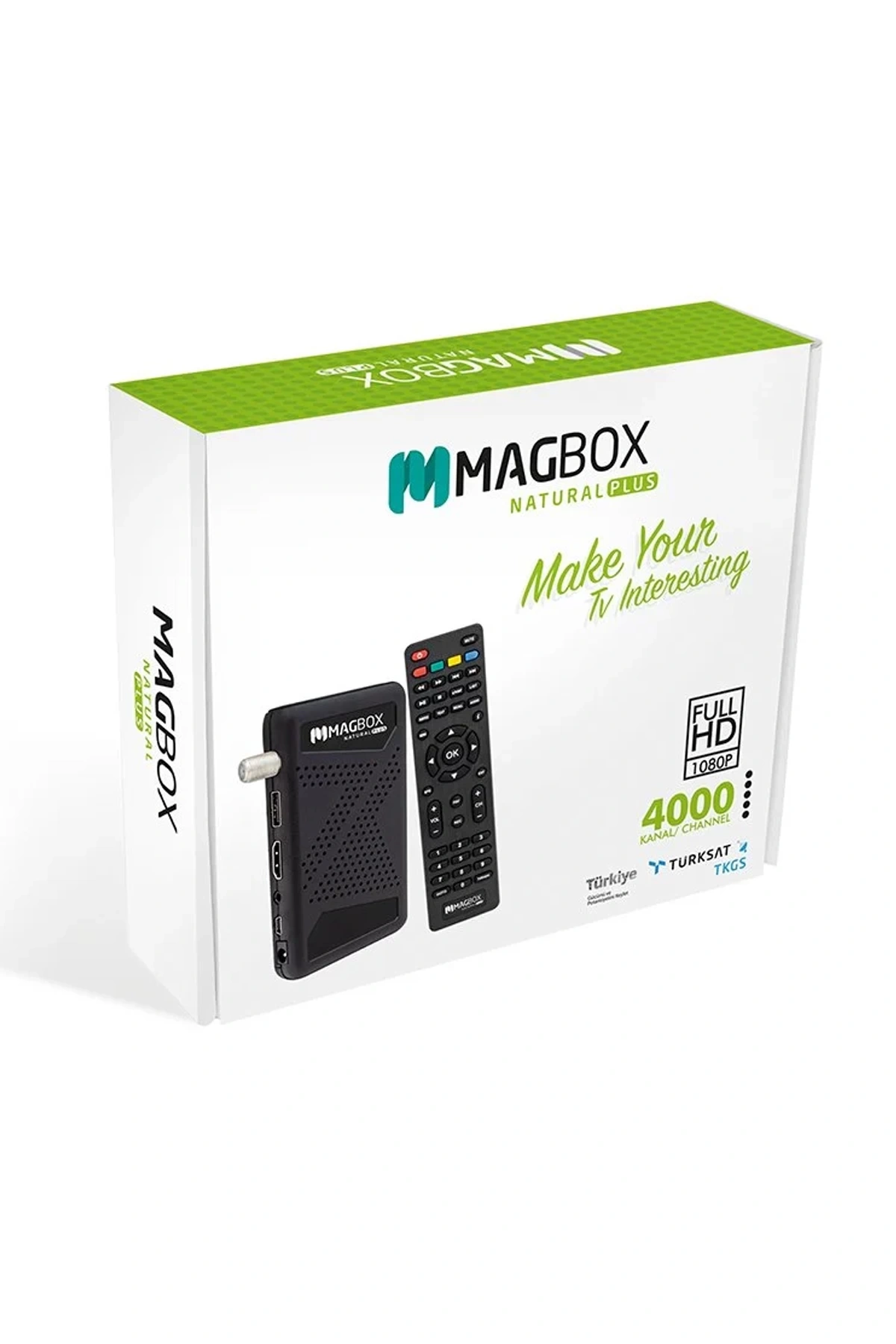 Magbox Natural Plus Full Hd Usb Mini Uydu Alıcısı Tkgsli + Youtube