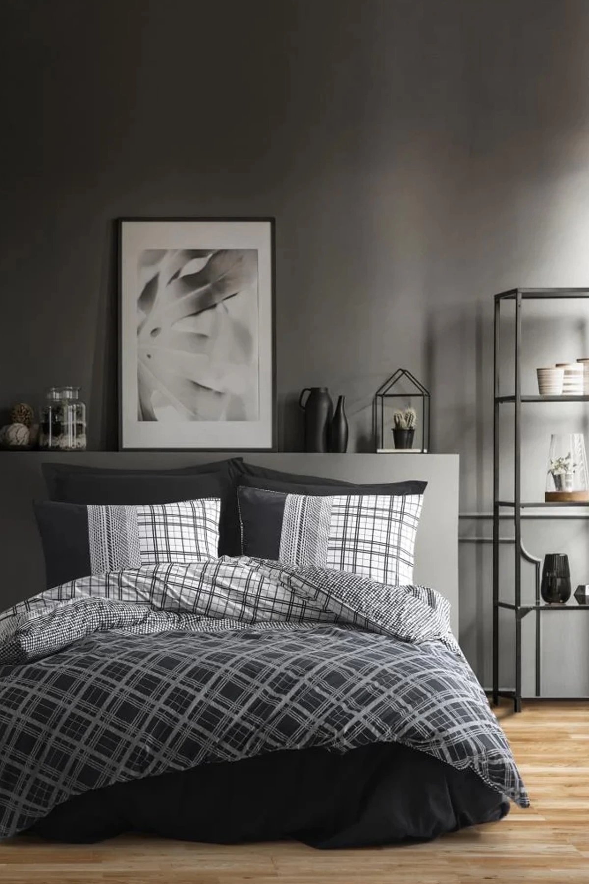 Masculine Çift Kişilik Nevresim Takımı Carlos Siyah