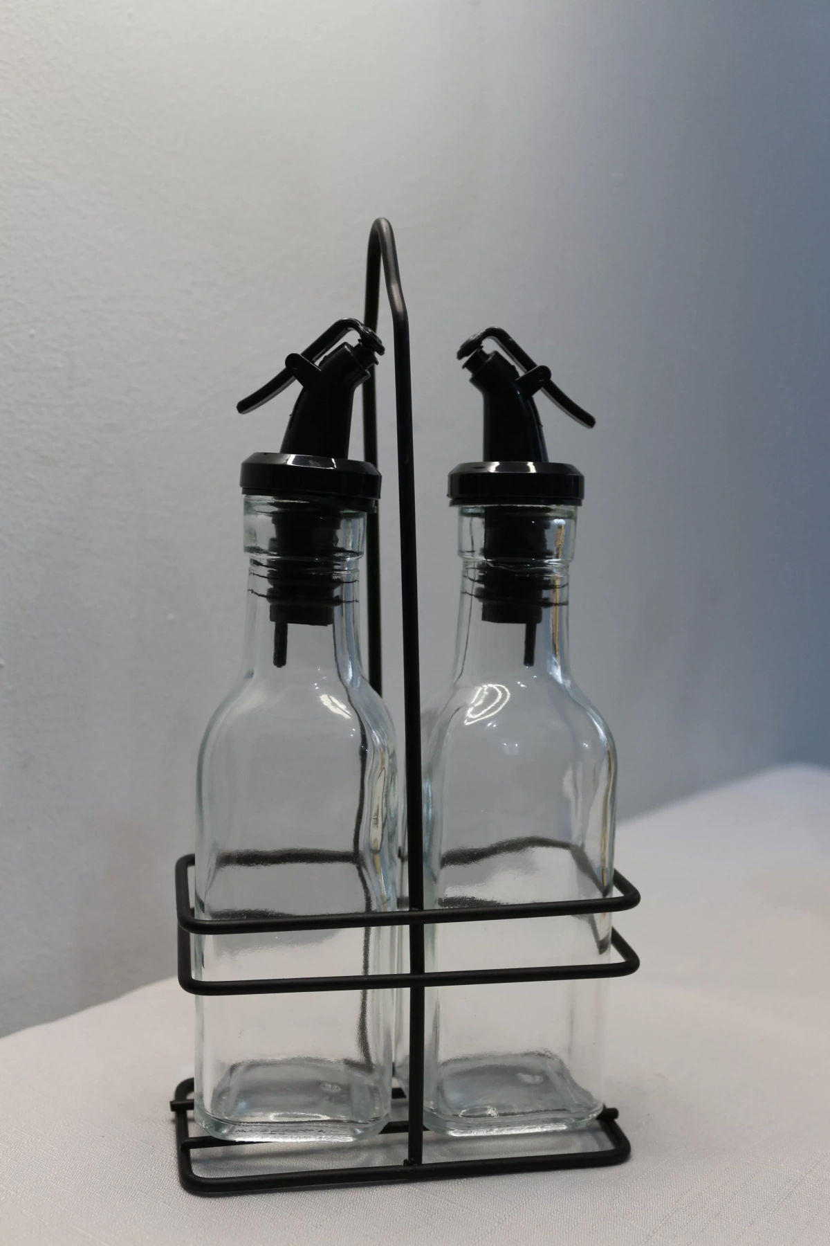 Metal Standlı 2li Cam Yağlık Sirkelik