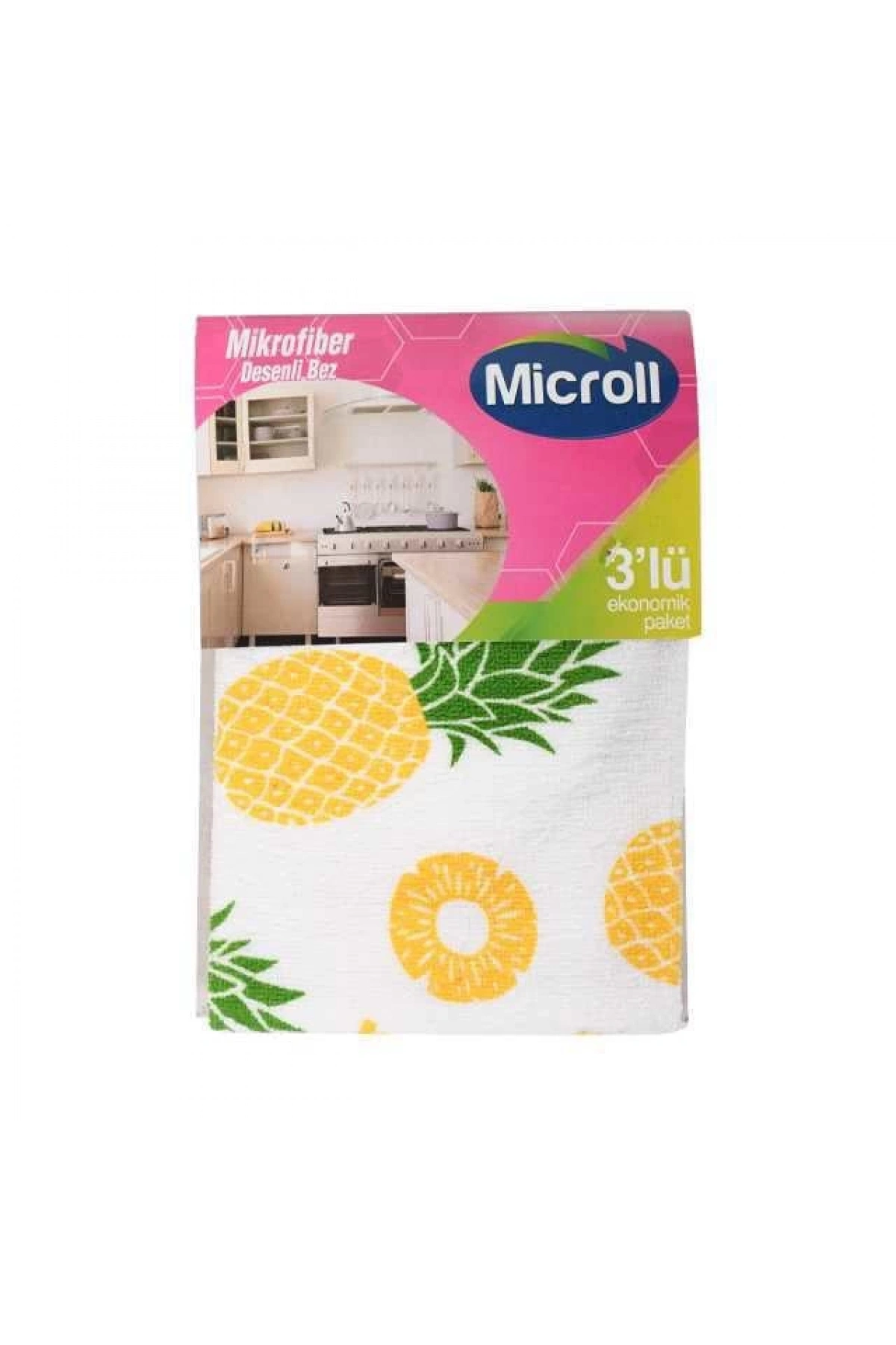 Microll 35x35 Mikrofiber Bez 3lü Ekonomik Paket
