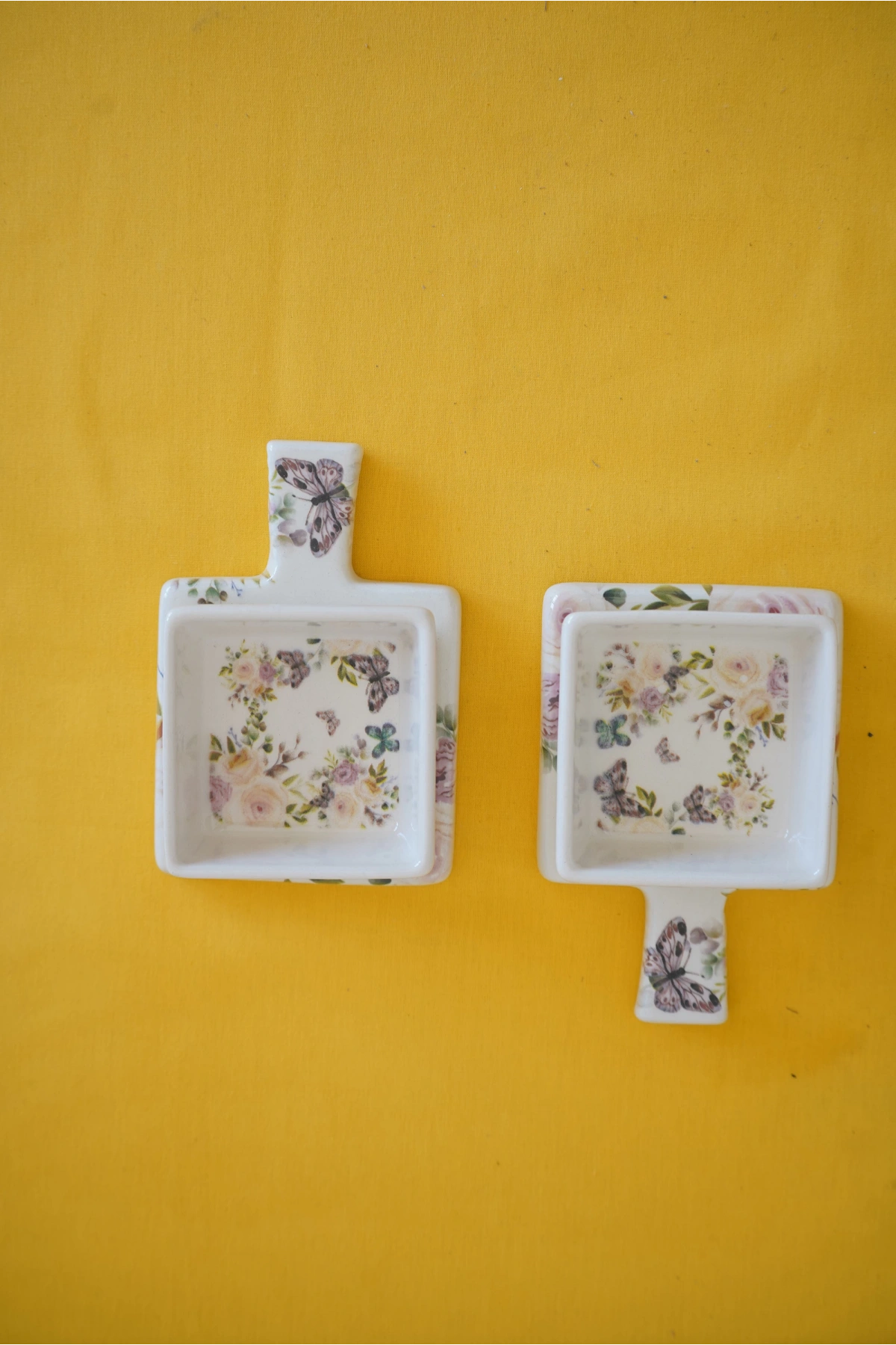 Dijital Baskılı 2li Kare Sunum ve Kahvaltılık