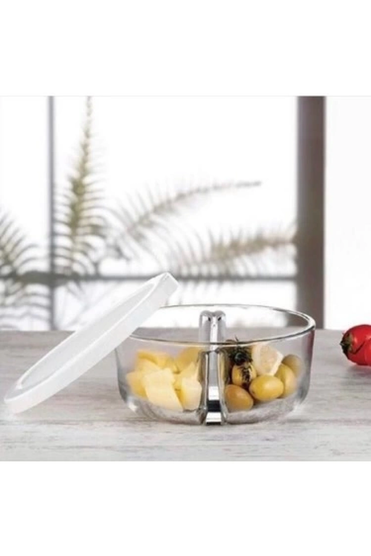 PAŞABAHÇE 2 BÖLMELİ POLAR SAKLAMA KABI BEYAZ KAPAKLI-530683