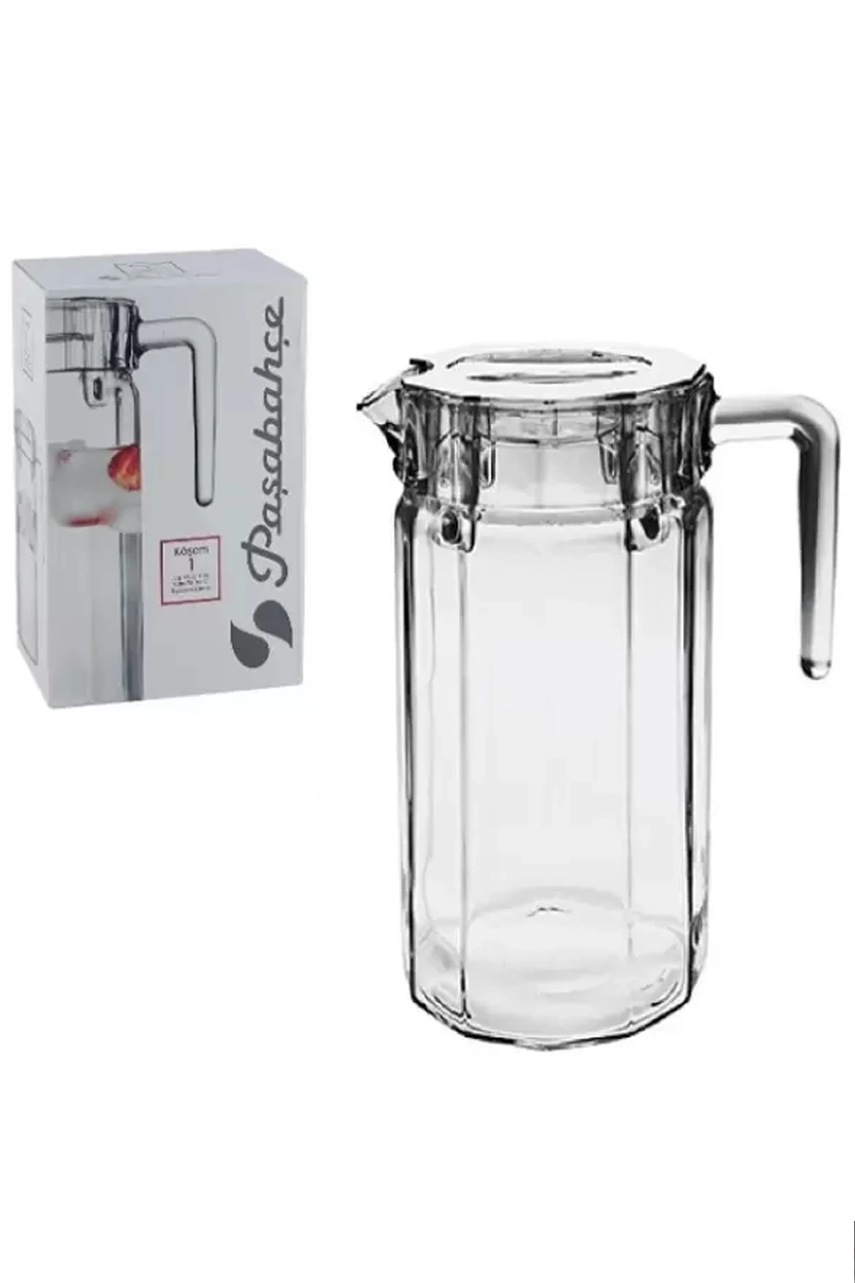 Paşabahçe 43274 Köşem Şeffaf Kapaklı Sürahi 1400 cc