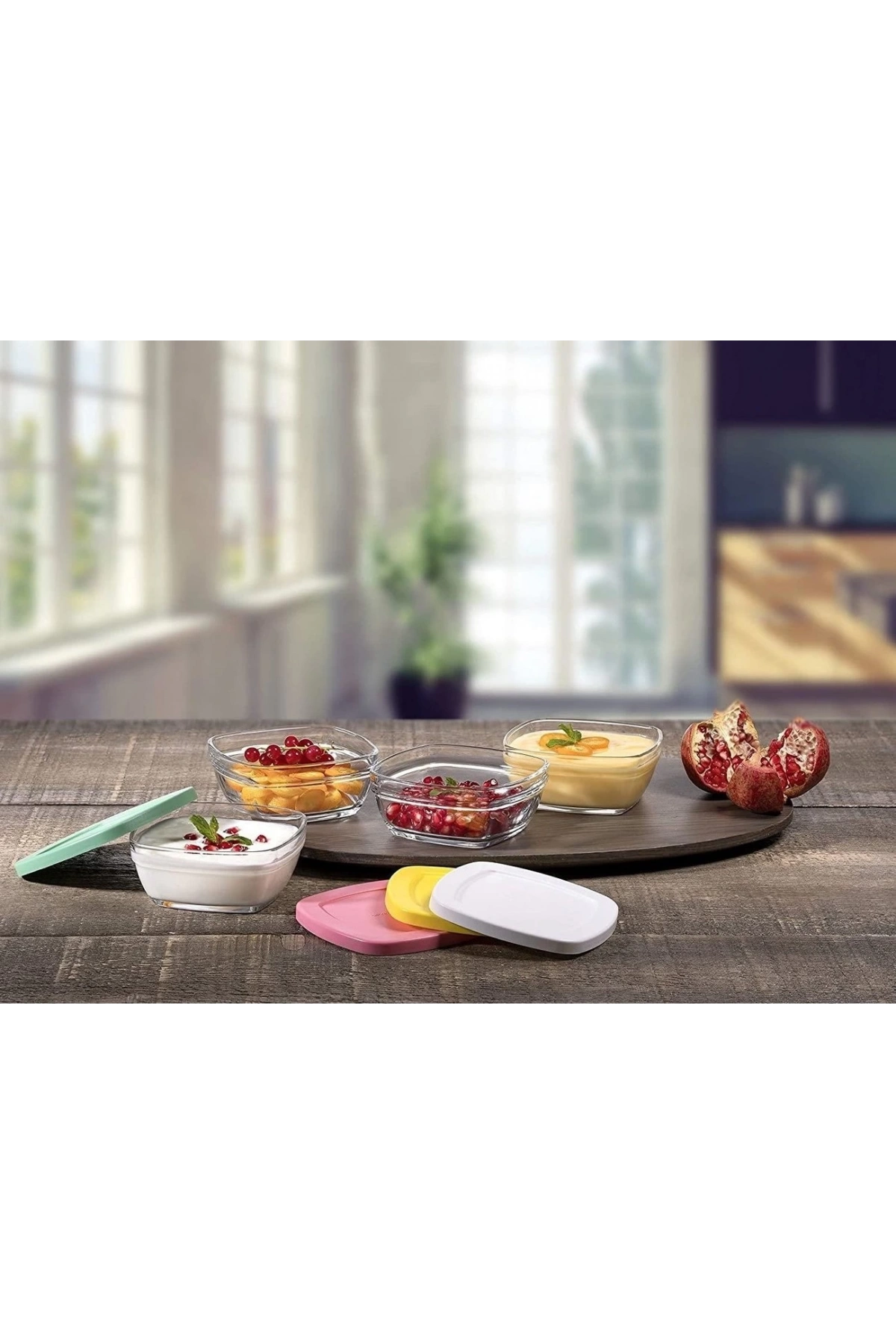 Paşabahçe 96840 Pudding Saklama Kabı Renkli 4lü 310 cc