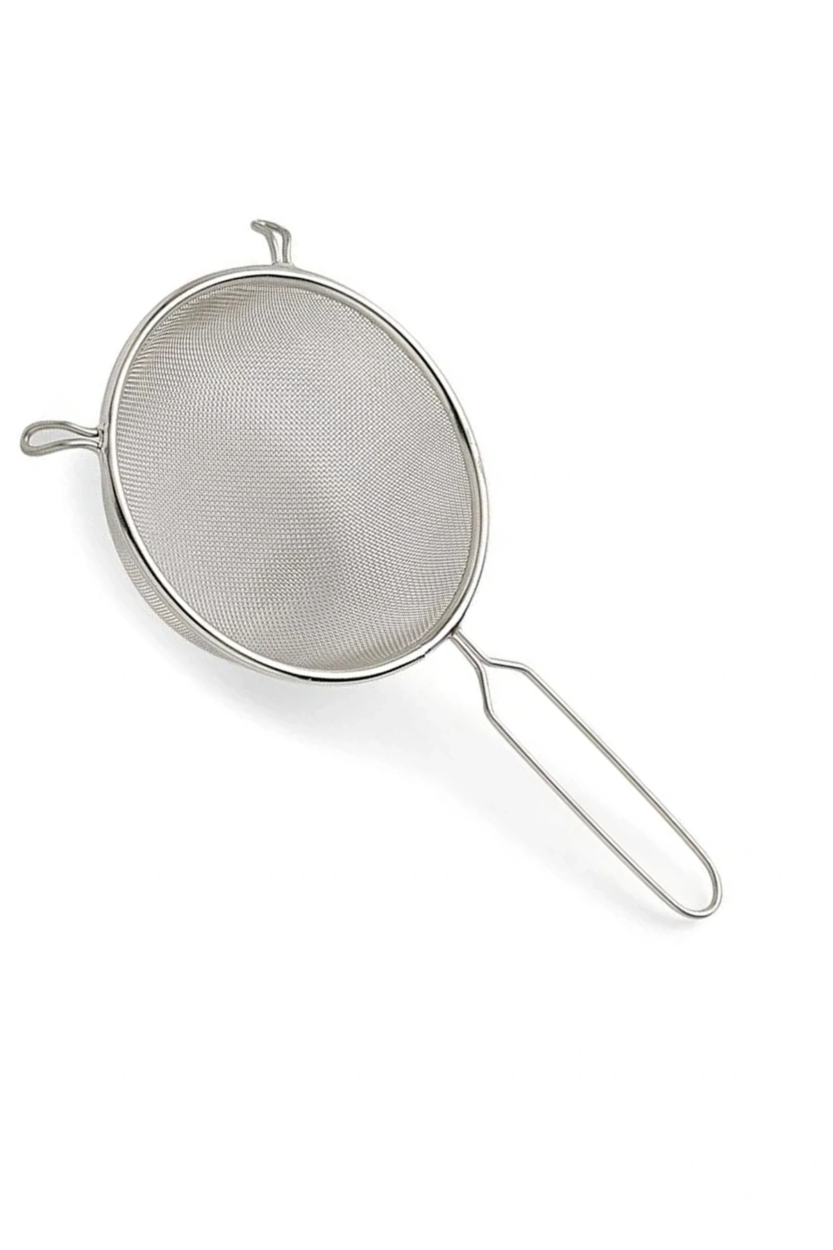 Paslanmaz Çelik İnce Örgü 14 cm Süzgeç – Kulaklı Uzun Saplı Mutfak Süzgeci Tel Elek 29cm