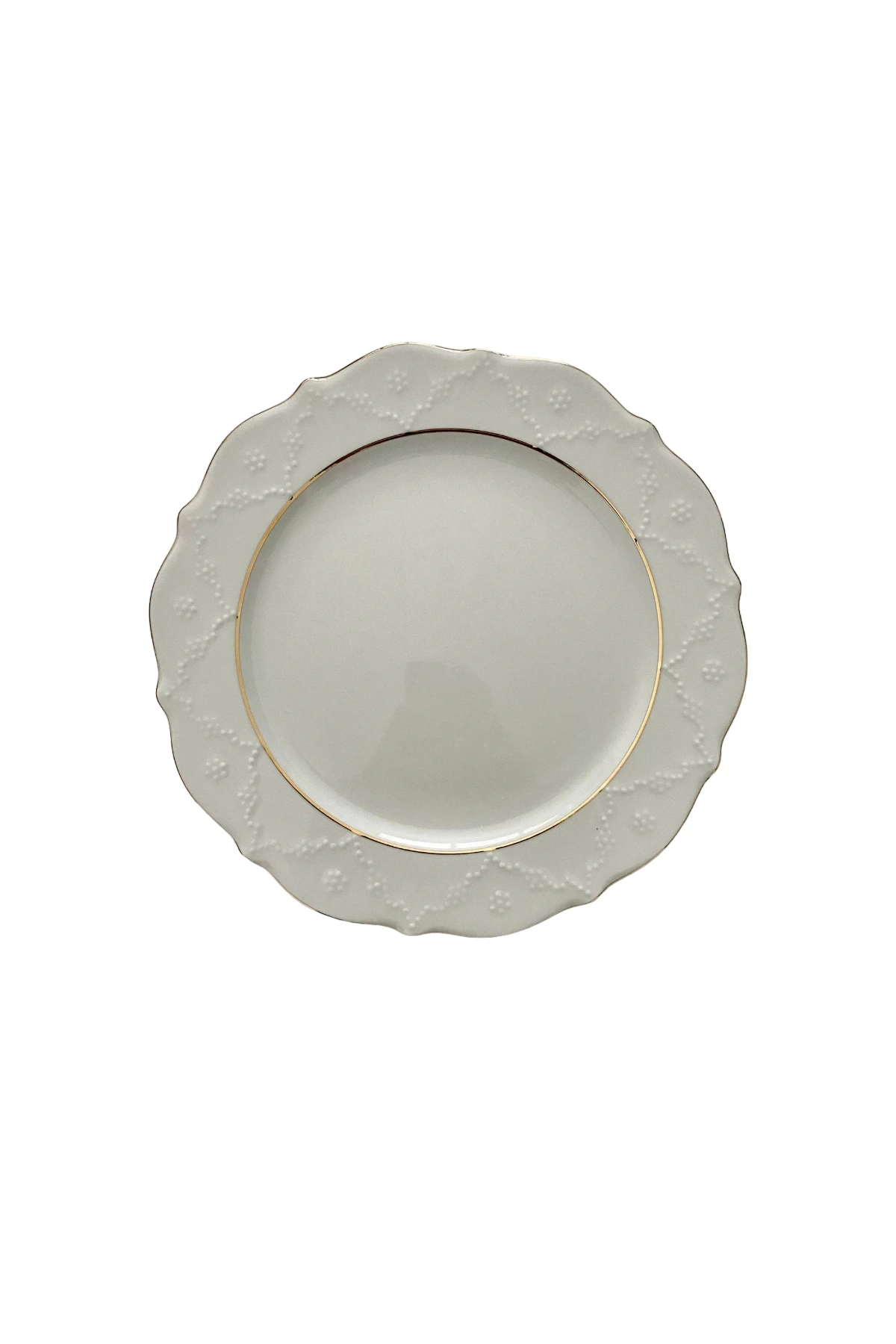 Porland Altın Yaldız 24 Cm Düz Tabak 6lı