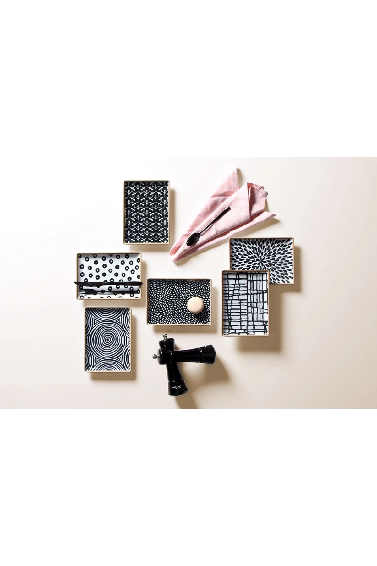 Porland Fractal 18Cm 6 Kişilik Pasta Takımı