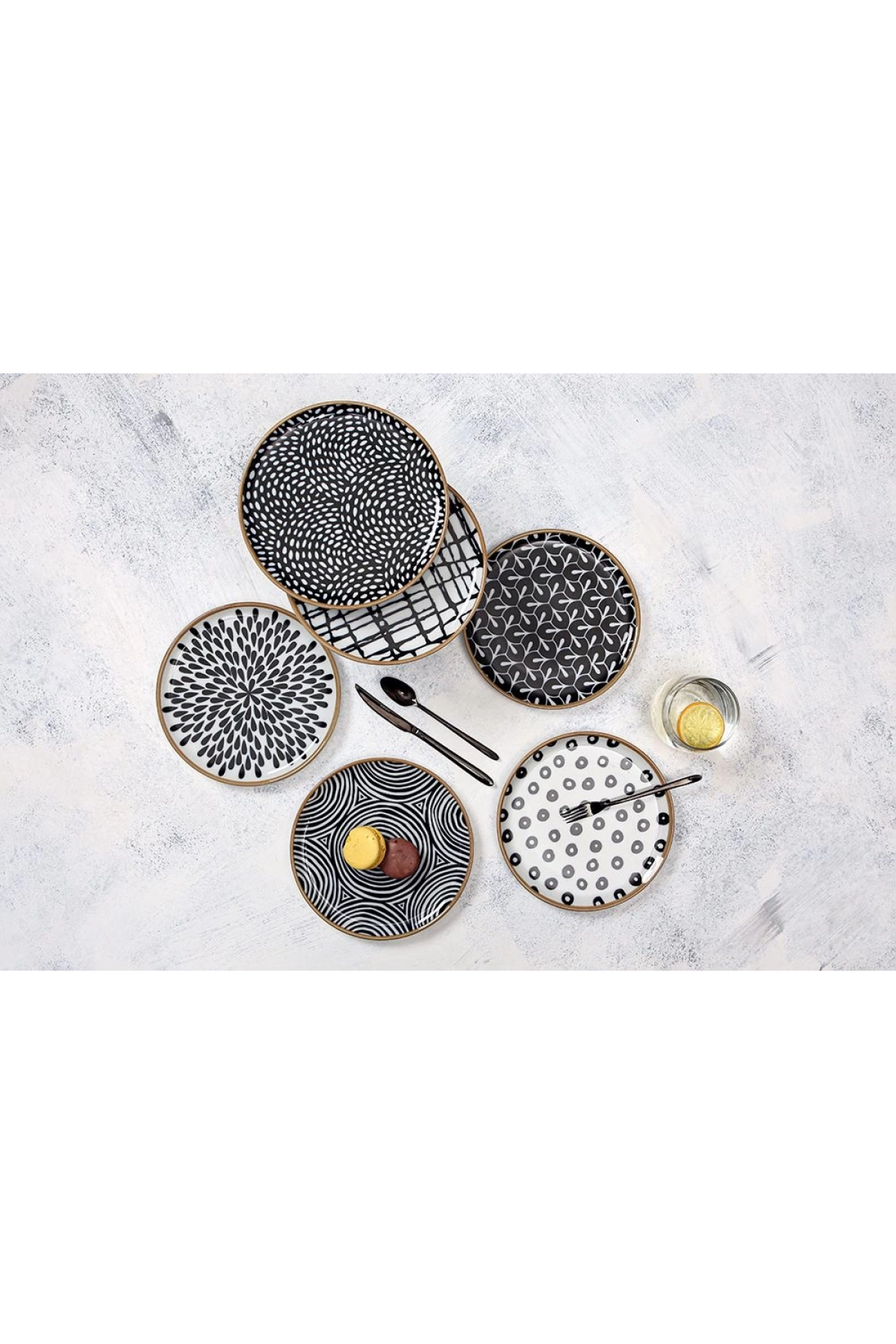 Porland Fractal 24cm 6 Kişilik Servis Takımı