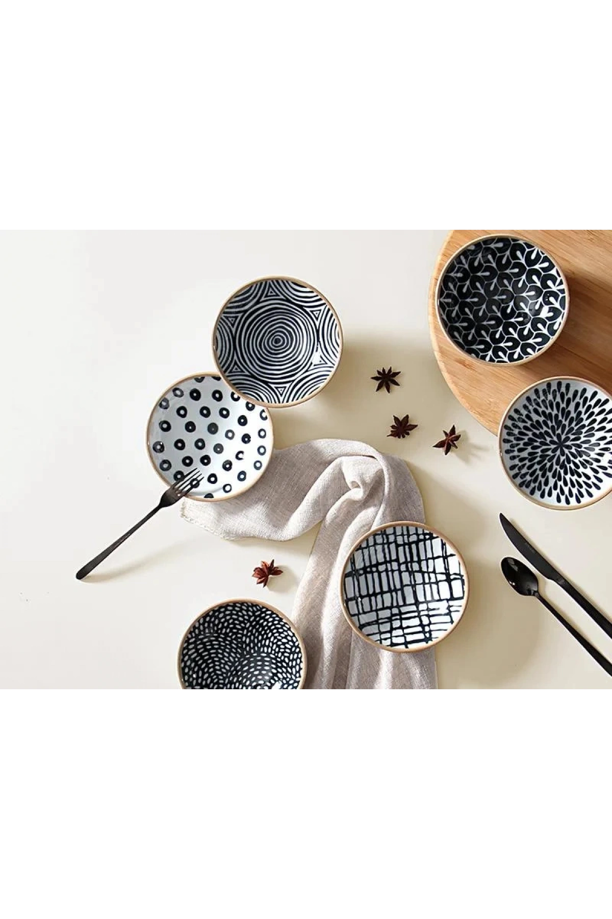 Porland Fractal 6lı Çok Amaçlı Kase Takımı 12cm