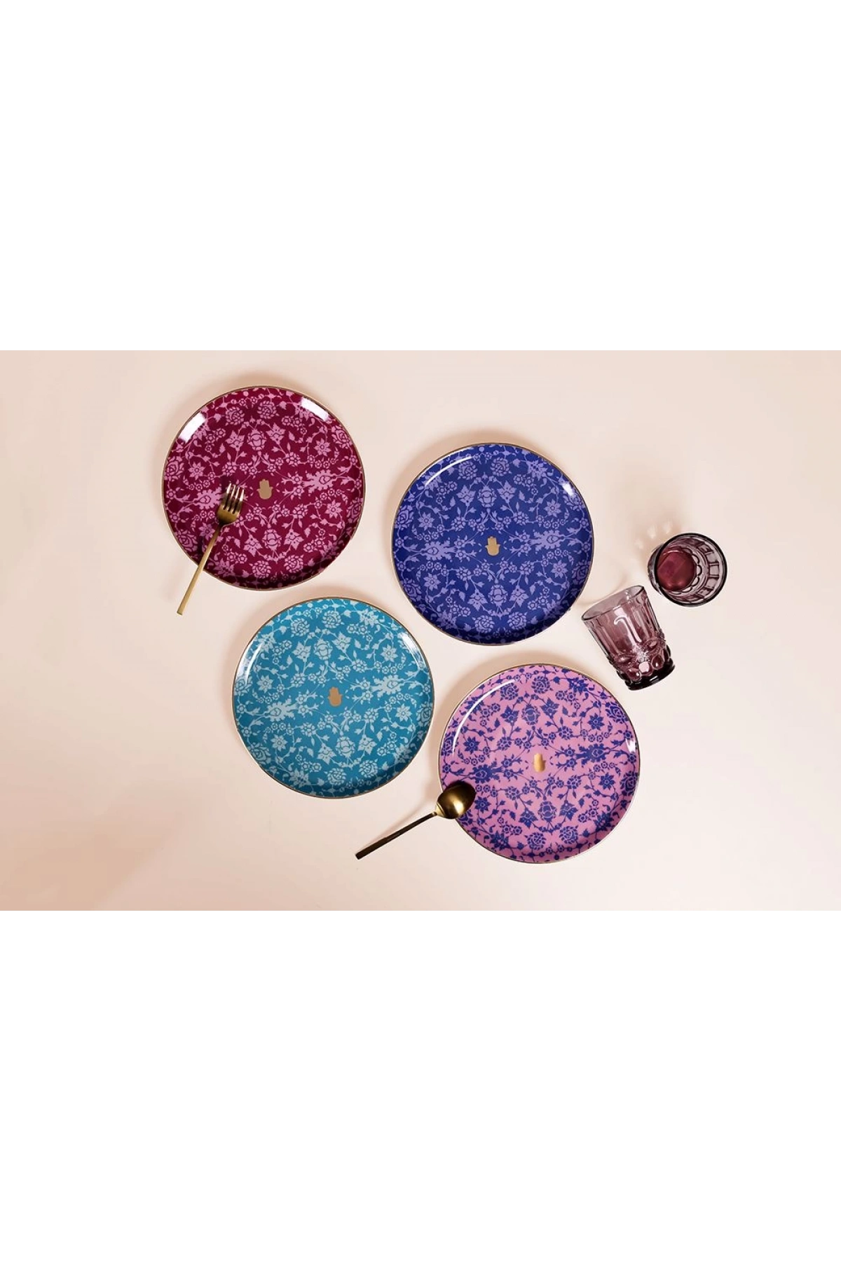 Porland Glamorous Servis Tabağı 24 cm 4 Adet