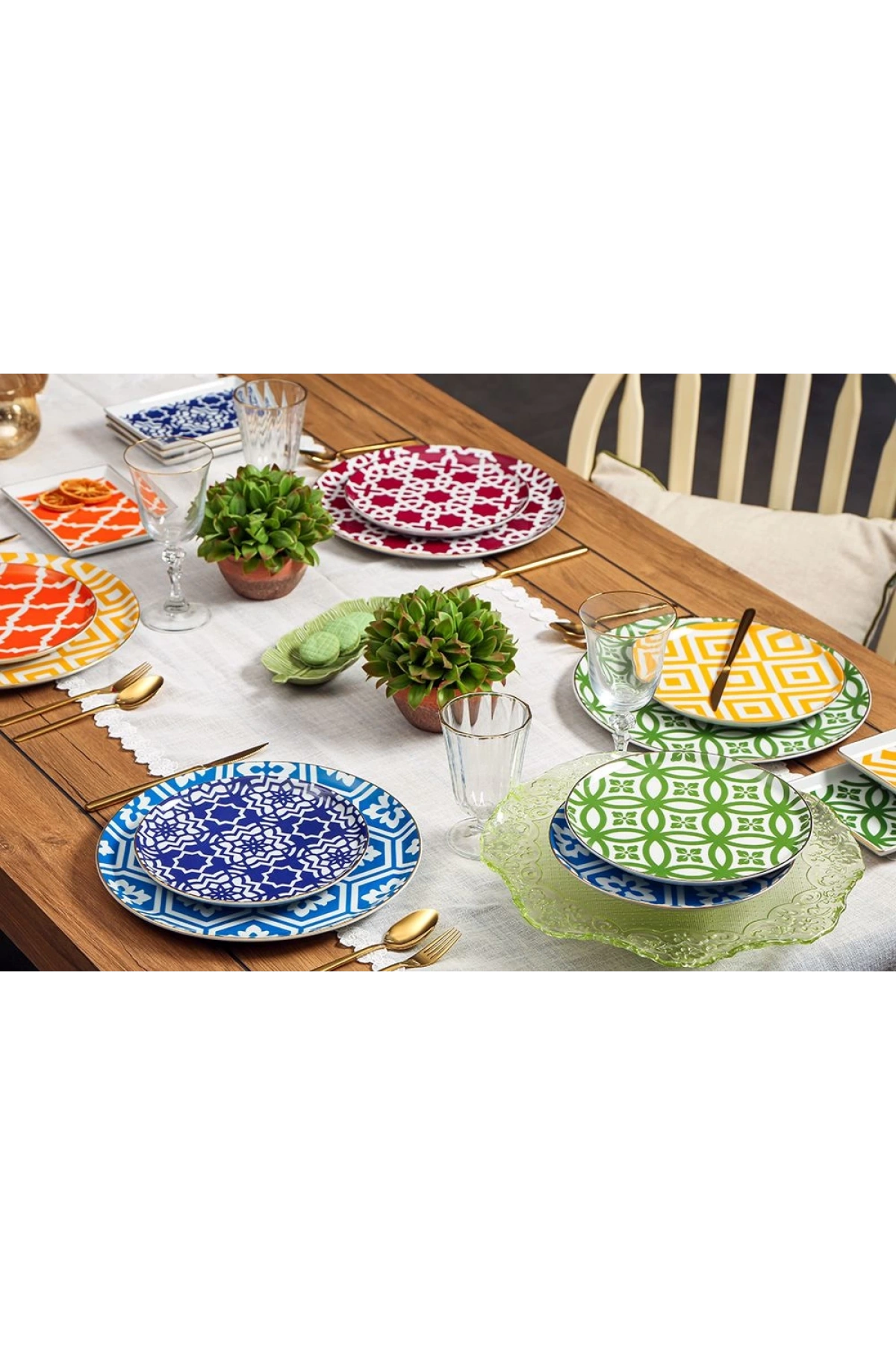 Porland Morocco 18 Parça 6 Kişilik İkram ve Kahvaltı Takımı