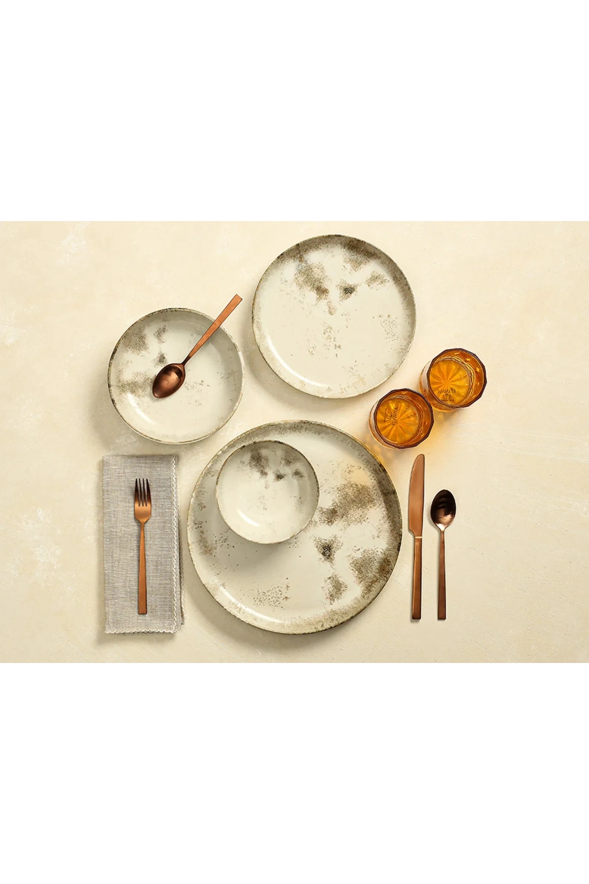 Porland Re-Gen Salda 24 Parça 6 Kişilik Yemek Takımı