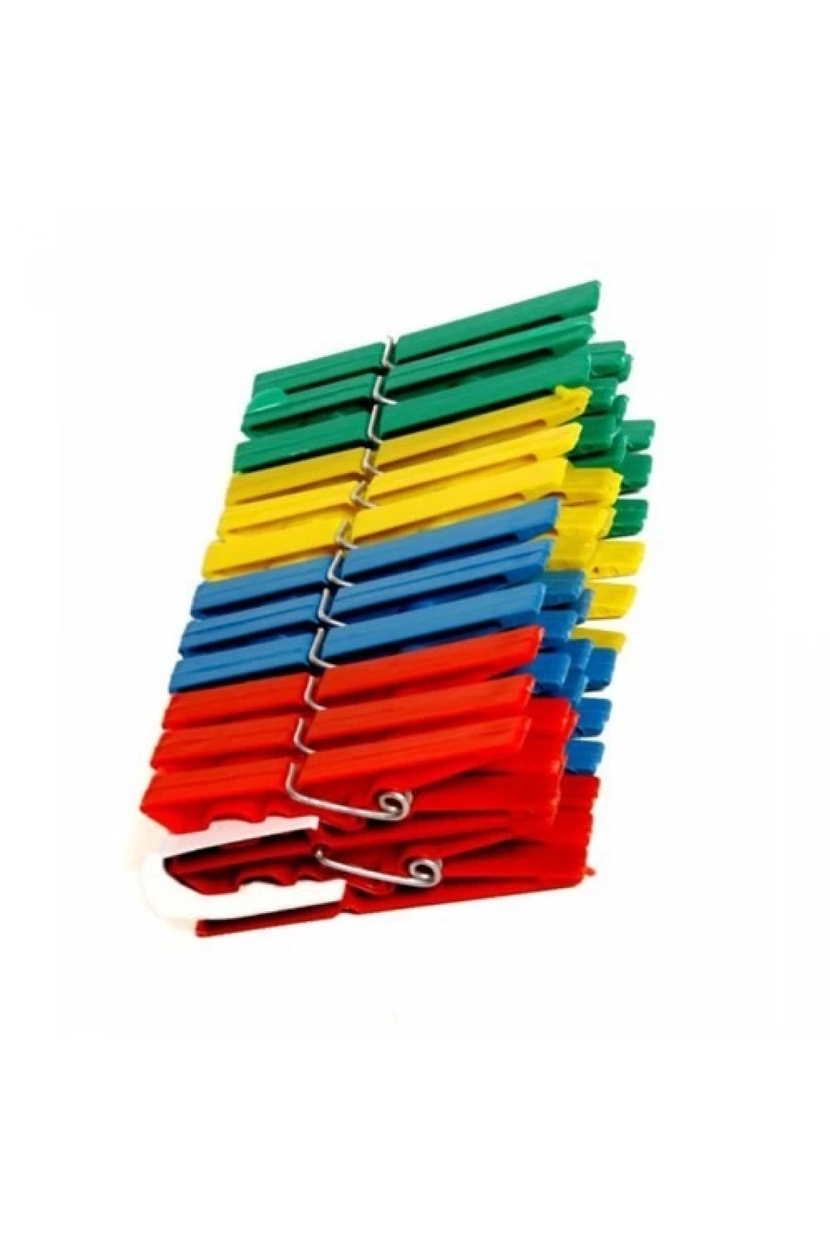 Renkli 24 lü Plastik Mandal