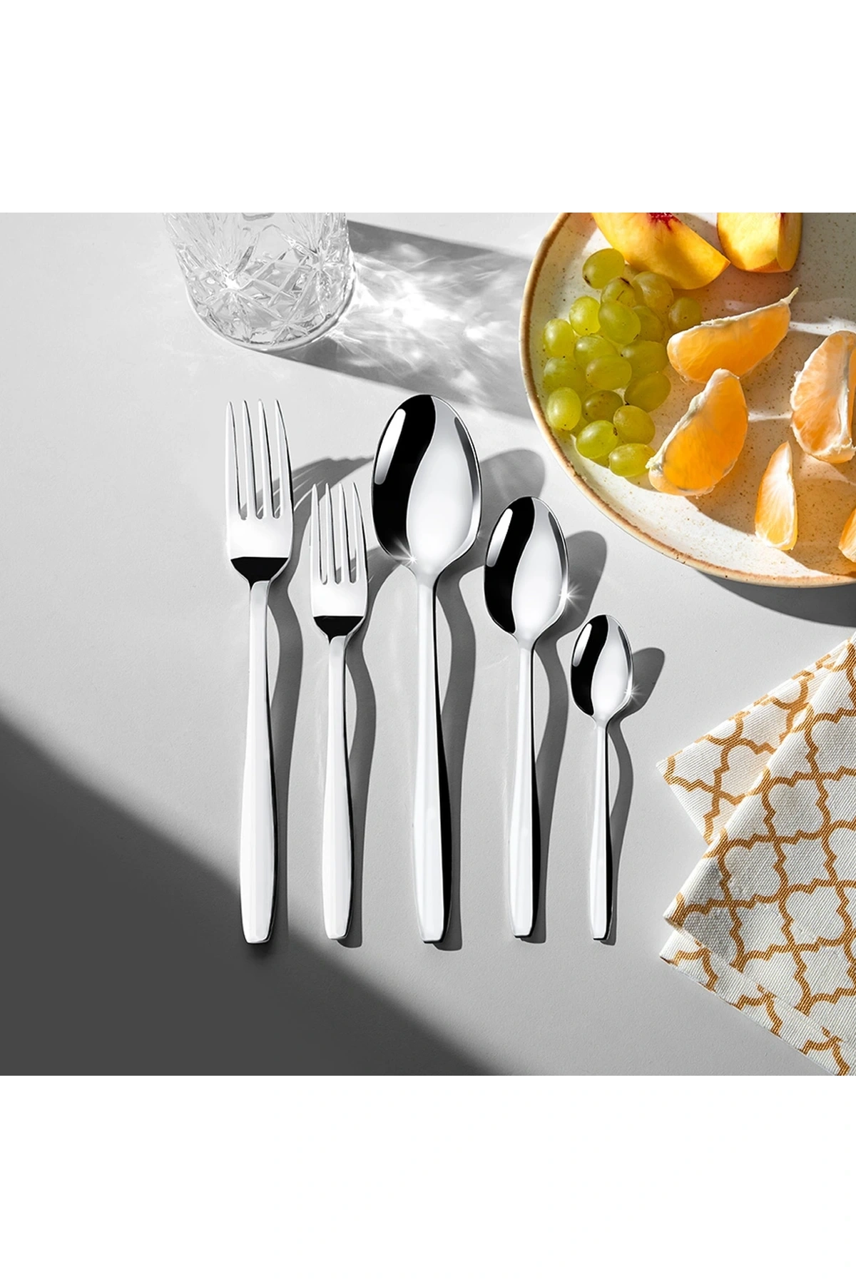 Nehir Sahra Sade 12 Kişilik 60 Parça Çatal Kaşık Takımı