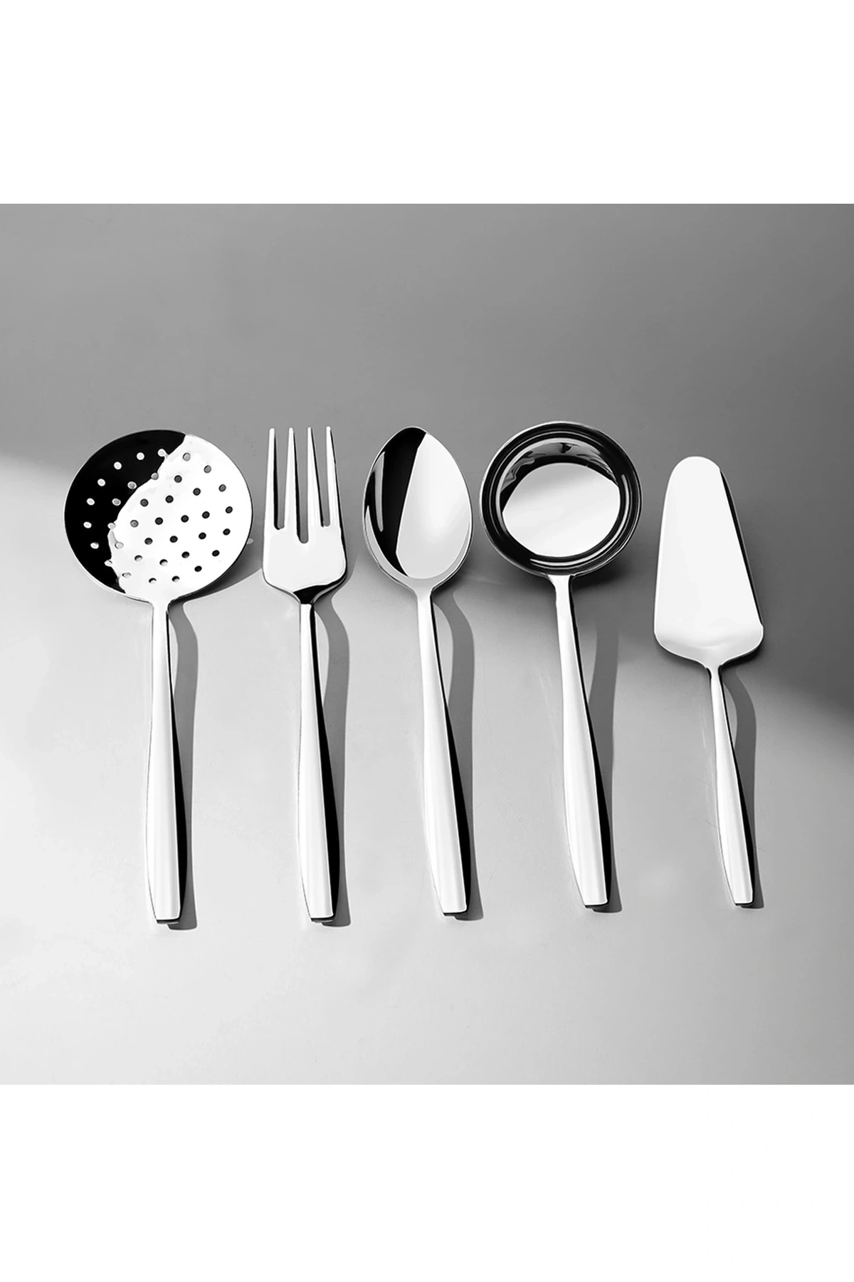 Nehir Sahra Sade 5 Parça Paslanmaz Çelik Servis Takımı