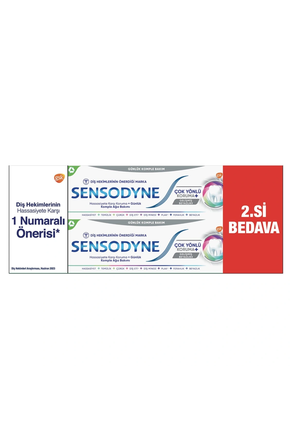 Sensodyne Çok Yönlü Koruma 50+50 ml Diş Macunu