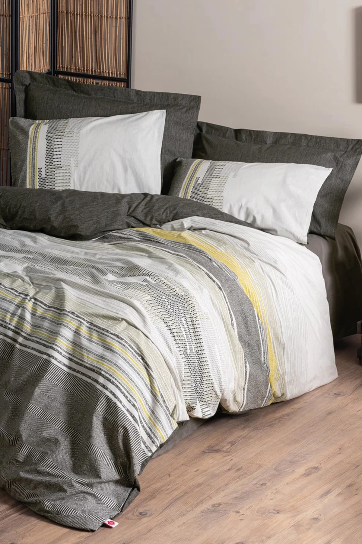 Toprak Çift Kişilik Nevresim Takımı Taron Vizon