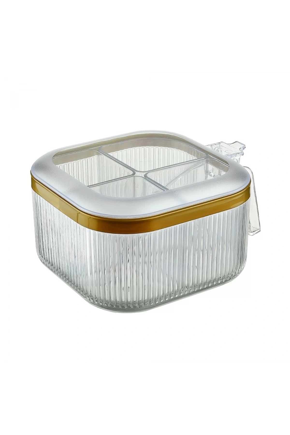 Tuffex Kristal Bölmeli Baharatlık Kaşıklı