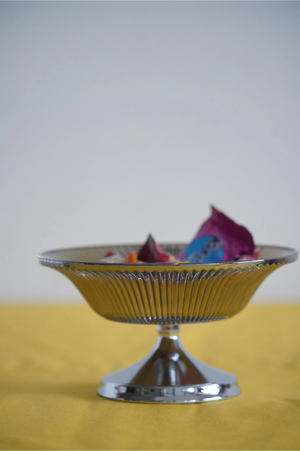 Metal Ayaklı Cam Şekerlik Meyvelik