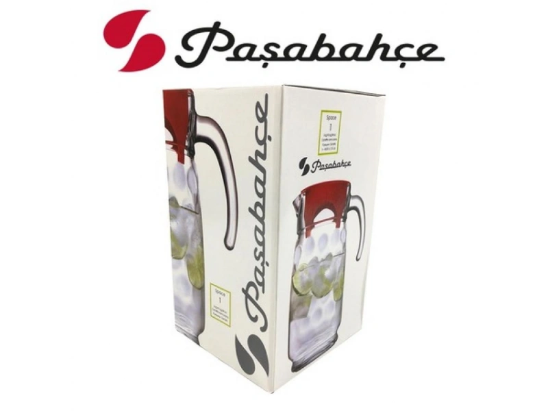 Paşabahçe 43674 Space Kırmızı Kapaklı Sürahi 1650 cc