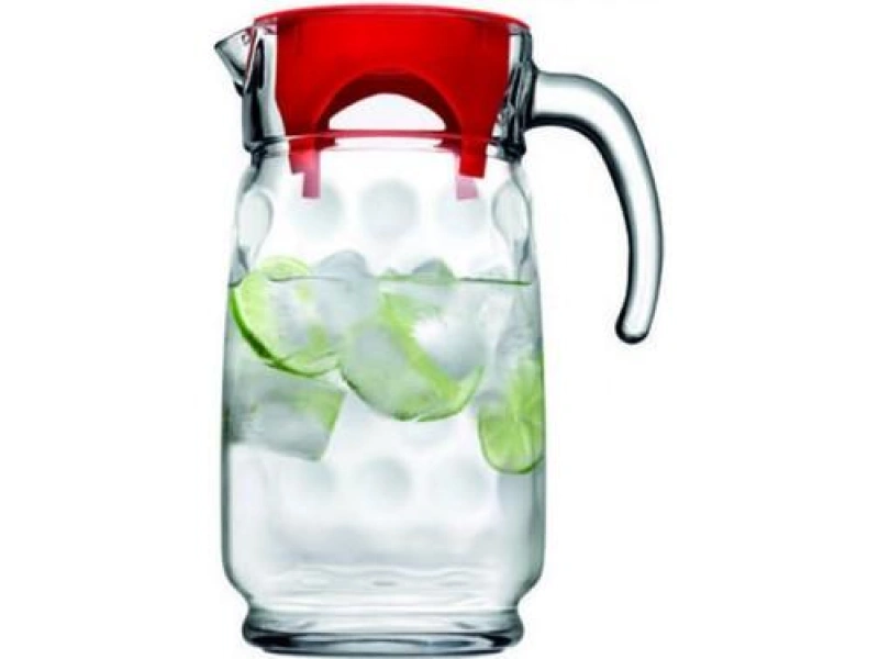 Paşabahçe 43674 Space Kırmızı Kapaklı Sürahi 1650 cc