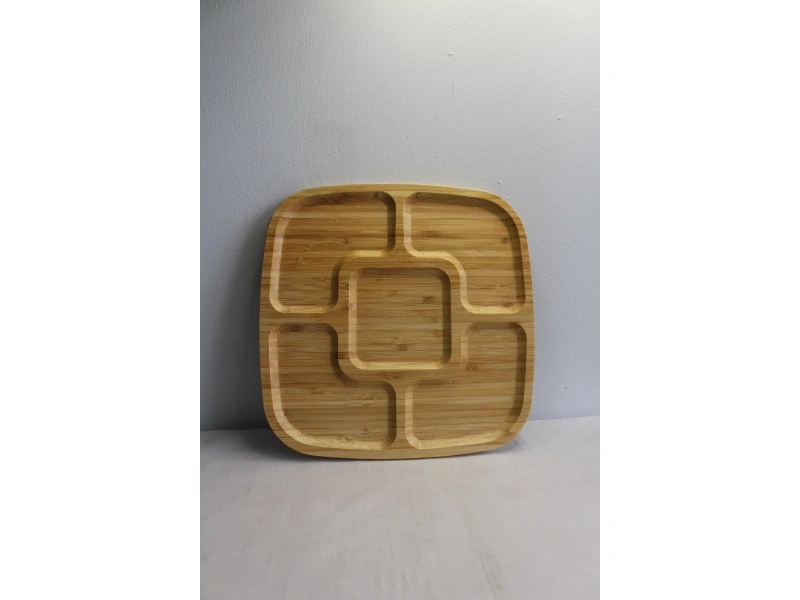Bambu Sunum 25cm-5 Bölmeli