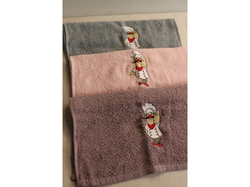 Durul 30X50 Merve Nakışlı 3Lü Havlu