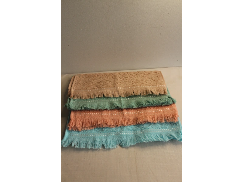 Durul 30X50 Mine Jakarlı 4Lü Havlu