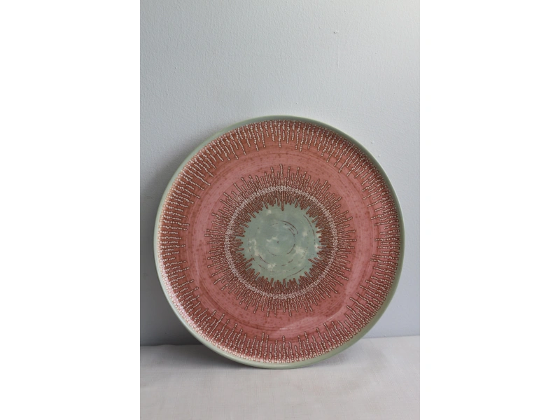 Keramika Ephesus Pembe Servis Tabak 28cm