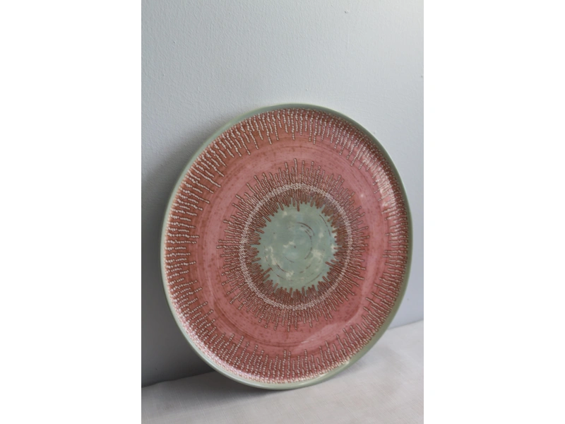 Keramika Ephesus Pembe Servis Tabak 28cm