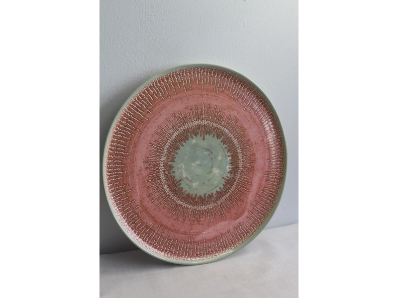 Keramika Ephesus Pembe Servis Tabak 28cm