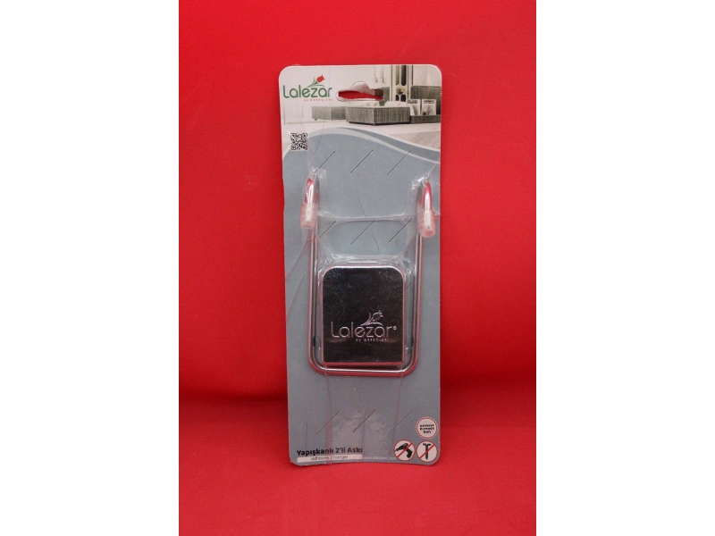 LZR-460 Yapışkanlı 2Li Askı Krom