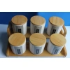 Bambu Standlı 6lı Baharat Seti