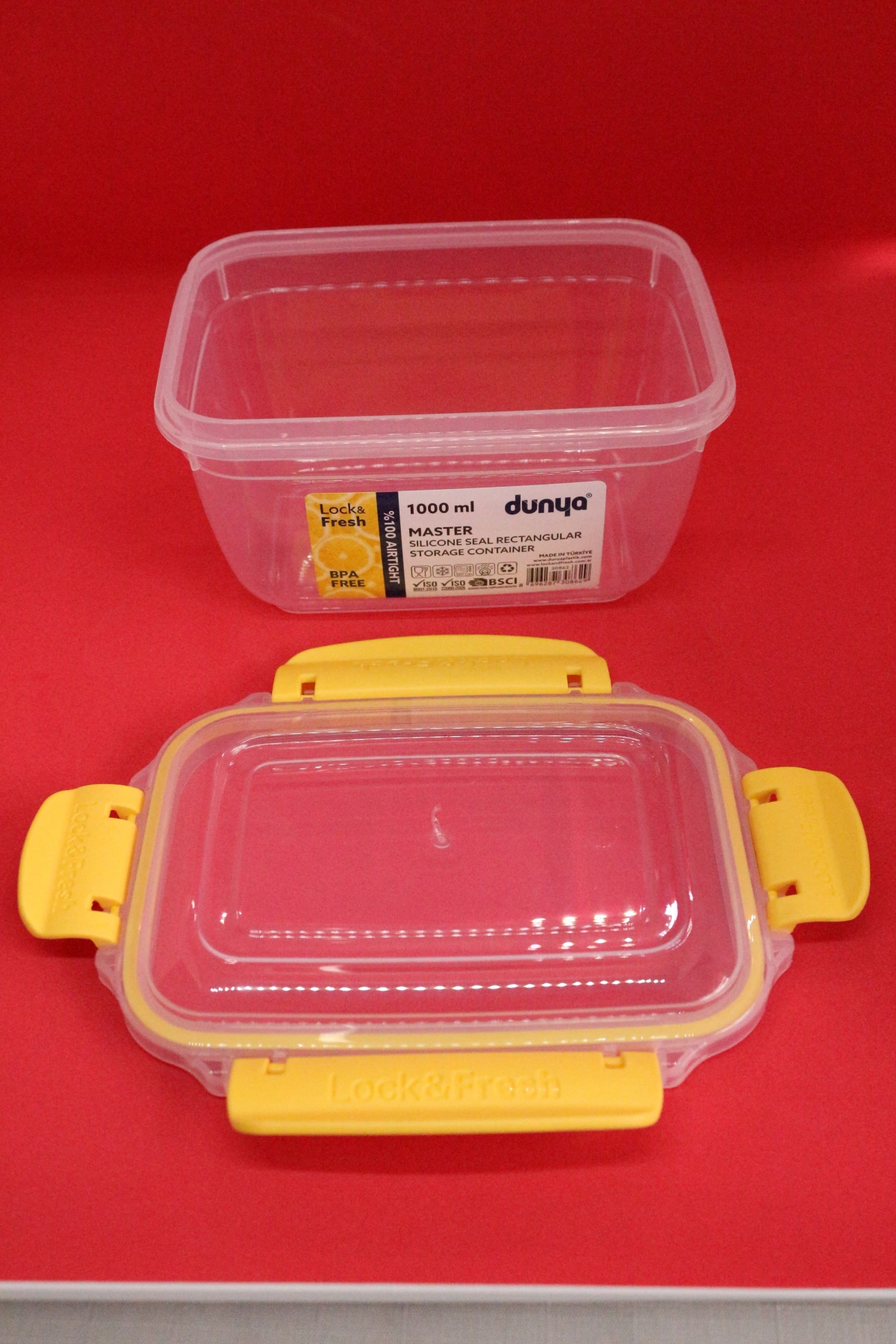 Dünya Dikdörtgen Saklama Kabı