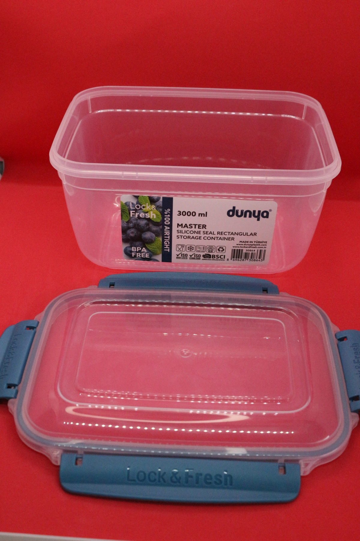 Dünya Pls Master Dikdörtgen Saklama Kabı