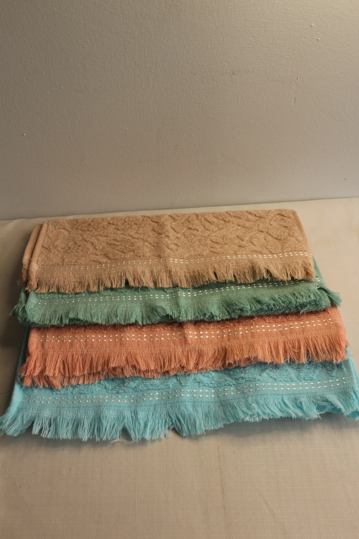 Durul 30X50 Mine Jakarlı 4Lü Havlu