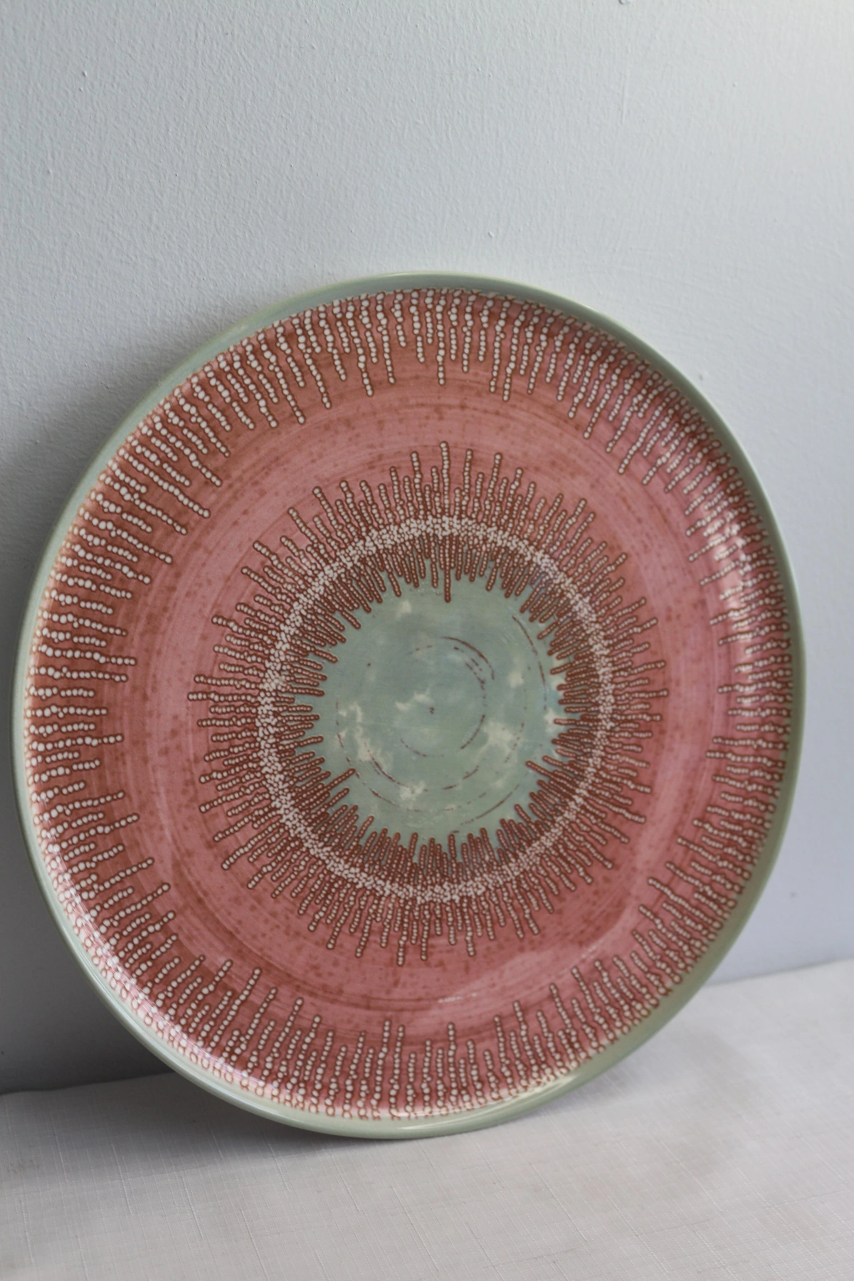 Keramika Ephesus Pembe Servis Tabak 28cm