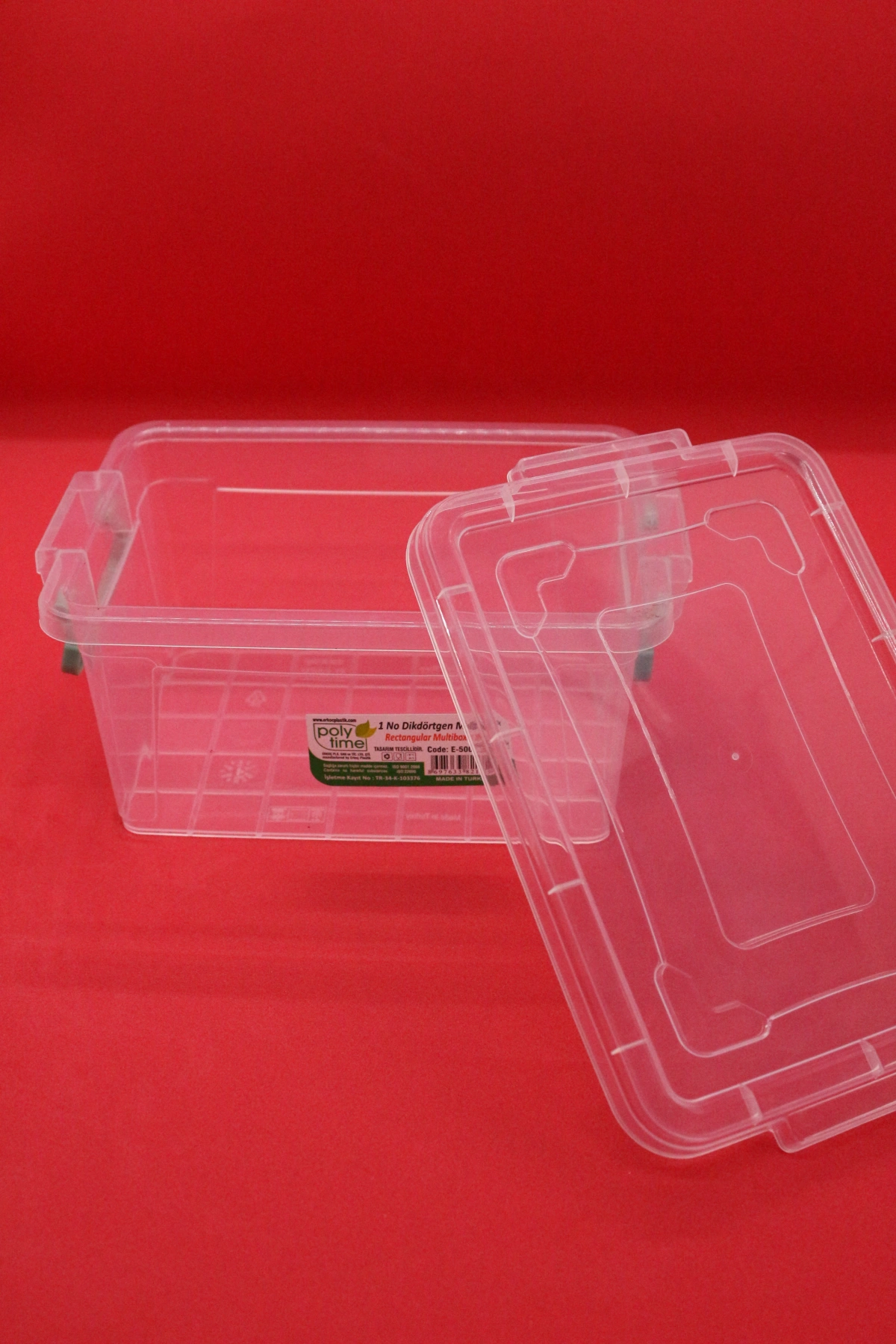 Poly Time Saklama Kabı Dikdörtgen