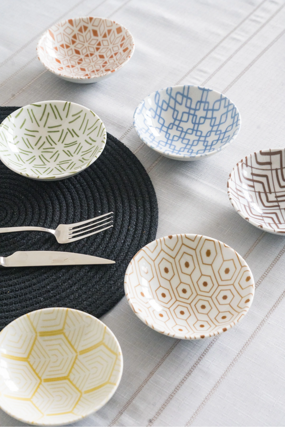 Porland Tamina 6lı Karma Çerezlik Sosluk Kase Takımı 12cm