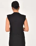 Kadın Sıfır Kol Taşlı Bluz