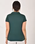 Kadın Polo Yaka Yarım Düğmeli Tişört