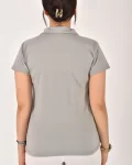Kadın Polo Yaka Yarım Düğmeli Tişört