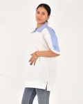 Kadın Gömlek Detay Polo Yaka Tişört